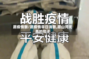 愿疫情散/愿疫情早日消散,愿山河无恙的句子