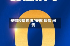 安徽疫情违法/安徽 疫情 问责