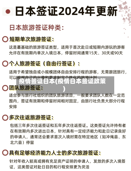 疫情签证日本(疫情日本签证政策)-第2张图片