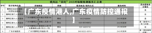 【广东疫情港人,广东疫情防控通报】-第1张图片