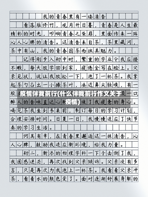 疫情伴我前行(什么伴我前行作文关于疫情)-第3张图片
