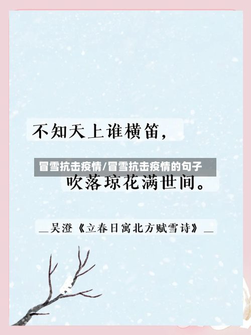 冒雪抗击疫情/冒雪抗击疫情的句子-第3张图片