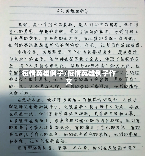 疫情英雄例子/疫情英雄例子作文-第1张图片