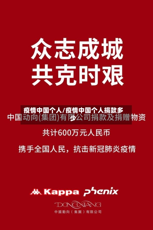 疫情中国个人/疫情中国个人捐款多少-第2张图片